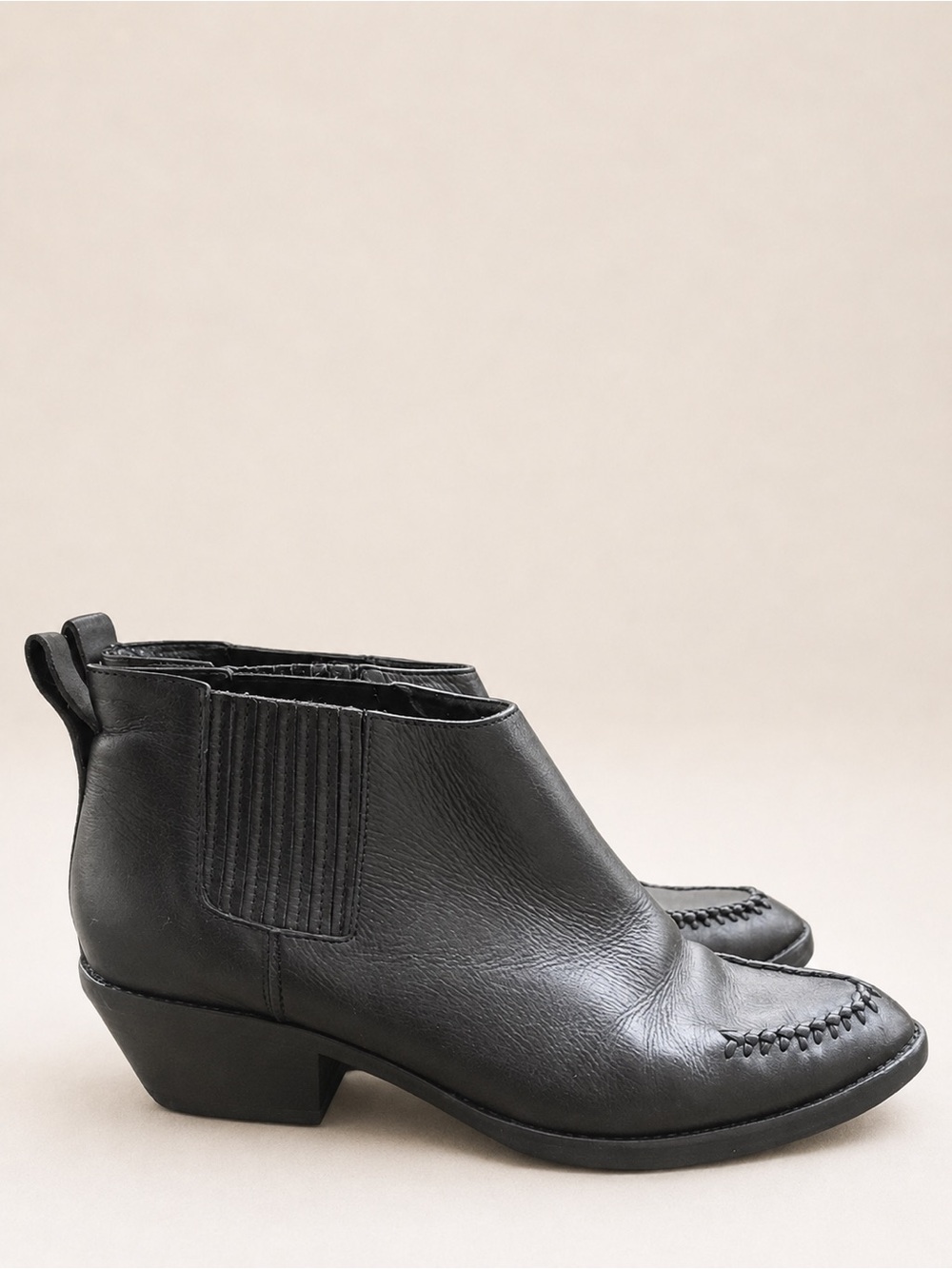 Zimmerman Weekend Boot Black Chelsea Western Ankle Boots size 38 ( US 9 )